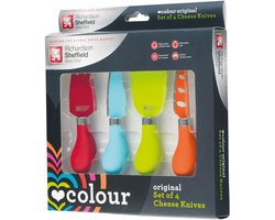 Kaasmessen set 4-delig blauw modern design luxe kaasmes.