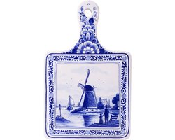 Kaasplank - Molen - Delfts blauw