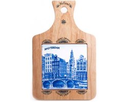 Kaasplank Vierkant 22 X 14 Cm Gracht Db Amsterdam - Souvenir