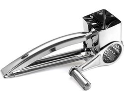 Kaasrasp van roestvrij staal, kaasrasp met zwengel, rolrasp