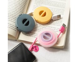 Kabel Opbergdoosje Groen • Kabel Opbergen • Opbergdoosje • Kabel Doosje • Kabel Opbergen • Wit • Geel • Oranje • Groen