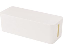 Kabelbox - Opbergbox stekkerdoos - Kabelbox voor snoeren wegwerken - Wit - 40 cm - Allteq