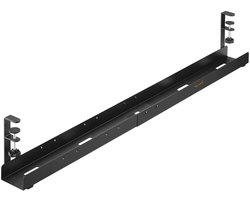Kabelorganizer - Klemmontage aan tafel of bureau - Verstelbaar 0,8-1,2 meter - Zwart