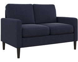 Kaci|Sofa 2 zetels in linnen blauw