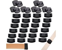 KAD® Bedslat Houders - Houders voor Latten - Bedlattenhouders - Zwart - 6cm x 3cm x 1cm