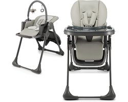 KAD® Kinderstoel - 2-in-1 - Baby Eetstoel - Kinder Eetstoel - Zwart/Grijs - 85cm x 56cm x 101cm