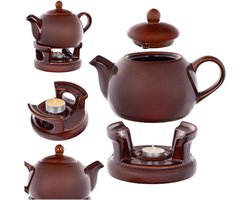 KADAX 1L Verwarmingspot BL-T-53 Bruin/Gepolijst 4