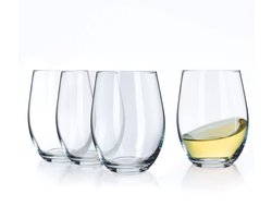 KADAX Drinkglazen, waterglazen van neutrum calciumglas, 580 ml drinkglazen, transparante wijnglazen, moderne universele glazen, sapglazen, glazenset (Susanne, 4)