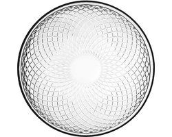KADAX glazen bord  17,5 cm, 6 stuks, rond bord van helder glas, glazen serveerbord, ideaal als taartbord, dessertbord of dinerbord