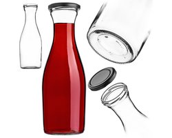 KADAX Karaf voor wijn Wine-III-66 1L 4 stuks + deksels fi6