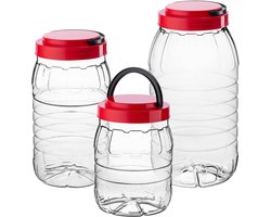 KADAX PET multifunctionele potten set met dekselpakket