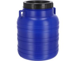 KADAX Plastic vat, brede hals, vat van HDPE-kunststof met deksel, dekselvat, multifunctioneel kunststof vat, universeel vat, watervat (20 l, 1 stuk)