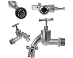 KADAX Vernikkelde messing kraan GZ3/4 GKK023419 K1083