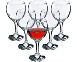 KADAX Wijnglazen, Vaatwasmachinebestendige Wijnkelk, Hoogwaardige en Elegante Glazenset voor Rode en Witte Wijn, Champagne (6 x 210 ml)