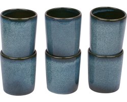 Kade 171 Evora koffiekopjes 6 stuks 150 ml - Portugees stoneware groen