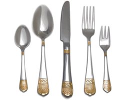 Kadirelli Bestekset - 30-delig - Zilver / Goud - RVS