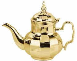 Kadirelli Theepot Goud - RVS - 1.6 Liter - Turkse & Marokkaanse Theepotten