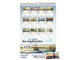 Kai Ingåilström Kunstkalender 2026 - Painting "The North" - Groot, A3 Formaat (29,7 x 42,0 cm) - Raw Nature Trees Art - Natuur Bomen Bossen Scandinavië Noorwegen Zweden Finland Canada Nordic - Impressionisme Landschappen Schilderijen Maandkalender