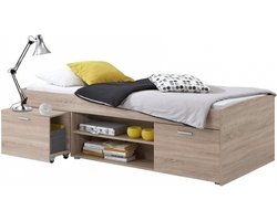Kajuitbed Carlo 90x200cm - Eiken