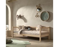 Kajuitbed Forrest 90x200 cm - massief beukenhout - Vipack - Kajuitbed - Bruin - Hout Eenpersoons Kajuitbed