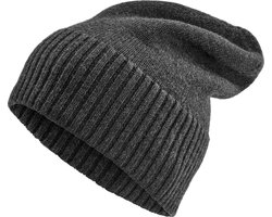 Kaleb Grijze Merino Kane Beanie