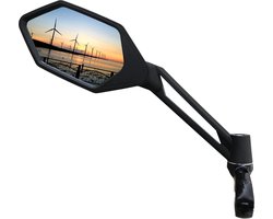 Kalloy FB0502B Spiegel e-bike Lux zwart R/L