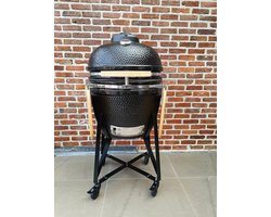Kamado BBQ 22 Inch Large | Keramische Houtskool BBQ | Divide & Conquer | Incl. Fiberglass Afdichting