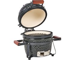 KAMADO - Mini houtskoolgrill - Zwart - Keramiek
