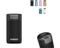 Kambukka Olympus Thermosbeker 300 ml - makkelijk reinigen - lekvrije Koffiebeker - RVS - Jet Black