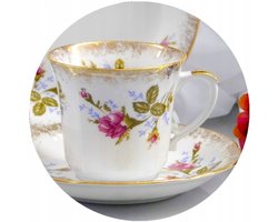 Kamélia Kop in Schotel 250ml - Wit Porselein