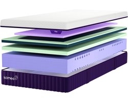 Kameo Flex Matras 80x200 - Koel Hybride Koudschuim + Traagschuim Matras - 6-in-1 Comfort & 7 Zones - Eenpersoons - 100 Nachten Proefslapen