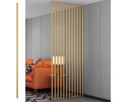 Kamer Divider - Vouwwand Partitie - Ruimte Indelen - Boorvrije Installatie - Aanpasbare Hoogte - Goud