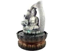 Kamer Fontein - Kamer Fontein Boeddha - Led Verlichting - Boeddha - Decoratie - Tafel Fontein - 21x21x28 cm -