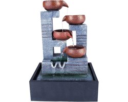 Kamerfontein hoekige potten - Hoge fontein van 36 cm - Woonkamer decoratie
