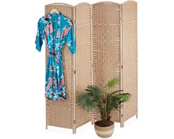 Kamerscherm - 160x170 cm - opvouwbaar - naturel