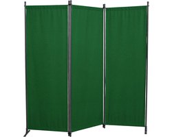 Kamerscherm 3-delig - Windscherm Tuin - Privacy Creëren - Opvouwbaar Ontwerp - 165 x 165 cm - Groen