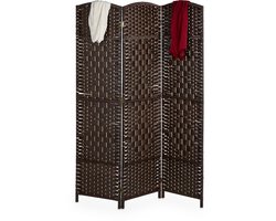 Kamerscherm 3 panelen - 170x120 cm - opvouwbaar - bruin