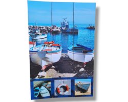 Kamerscherm 3 Panelen Maritiem Zeiljacht 120x180 cm Scheidingswand