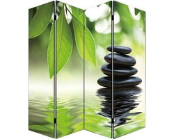 Kamerscherm Canvasscherm 180cm 4panelen Wellness opklapbaar