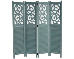 Kamerscherm Istanbul, kamerscherm, privacyscherm, ornamenten ~ 170x160cm, groen