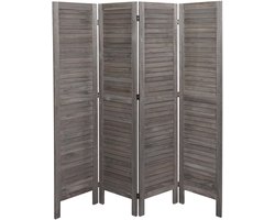 Kamerscherm MCW-G30, privacyscherm, shabby look 170x162cm ~ grijsbruin