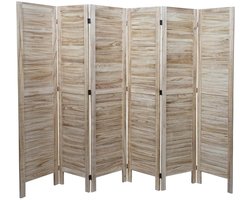 Kamerscherm MCW-G30, privacyscherm, shabby look 170x240cm ~ lichtbruin