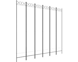 Kamerscherm met 6 Panelen, Wit Textiel, Ruimteverdeler en Scheidingswand