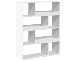 Kamerscherm | Roomdivider | Privacy Scherm 100x33x125,5 cm bewerkt hout wit