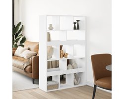 Kamerscherm | Roomdivider | Privacy Scherm 100x33x156,5 cm bewerkt hout wit