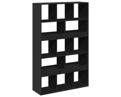 Kamerscherm | Roomdivider | Privacy Scherm 100x33x156,5 cm bewerkt hout zwart