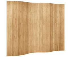Kamerscherm | Roomdivider | Privacy Scherm 250x165 cm bamboe natuurlijk