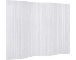 Kamerscherm | Roomdivider | Privacy Scherm 250x165 cm bamboe wit