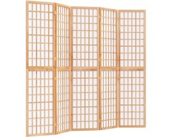 Kamerscherm | Roomdivider | Privacy Scherm inklapbaar 5 panelen Japanse stijl 200x170 cm