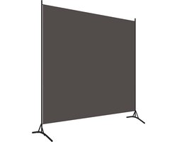 Kamerscherm | Roomdivider | Privacy Scherm met 1 paneel 175x180 cm antraciet